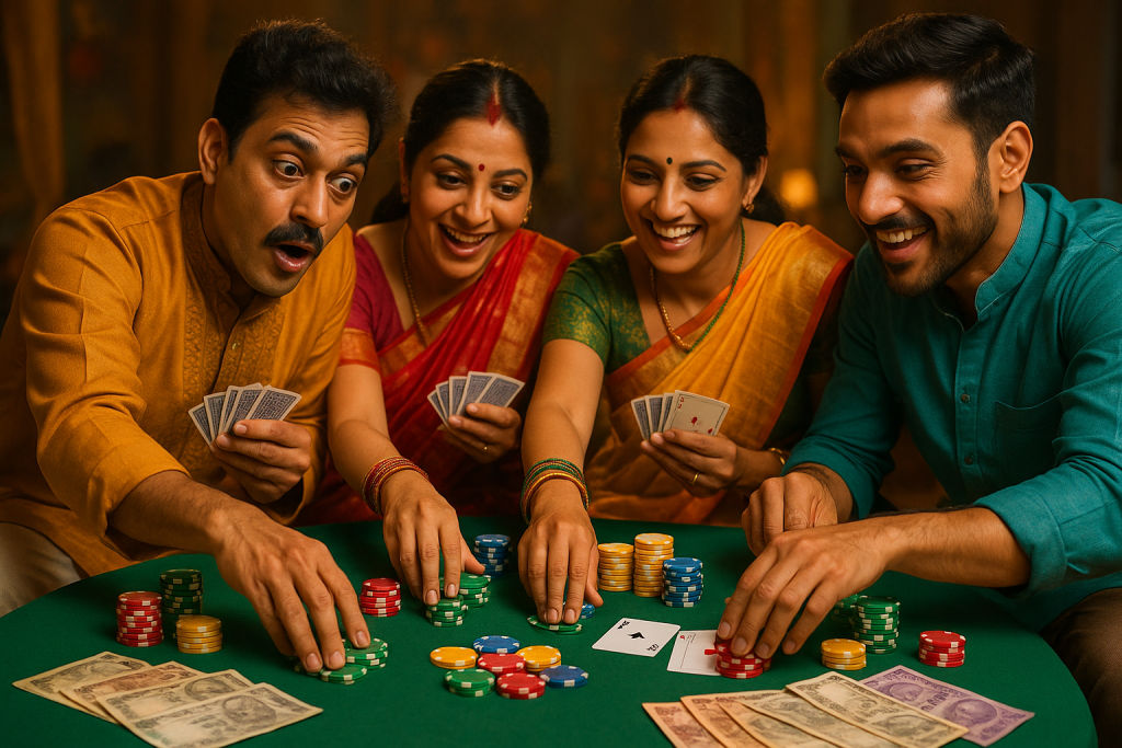 Andar Bahar traditional Indian card game